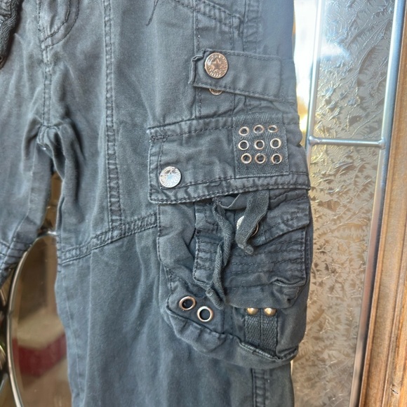 G-Star Dark Gray Cargo Pants with Button Accents - Picture 7 of 10